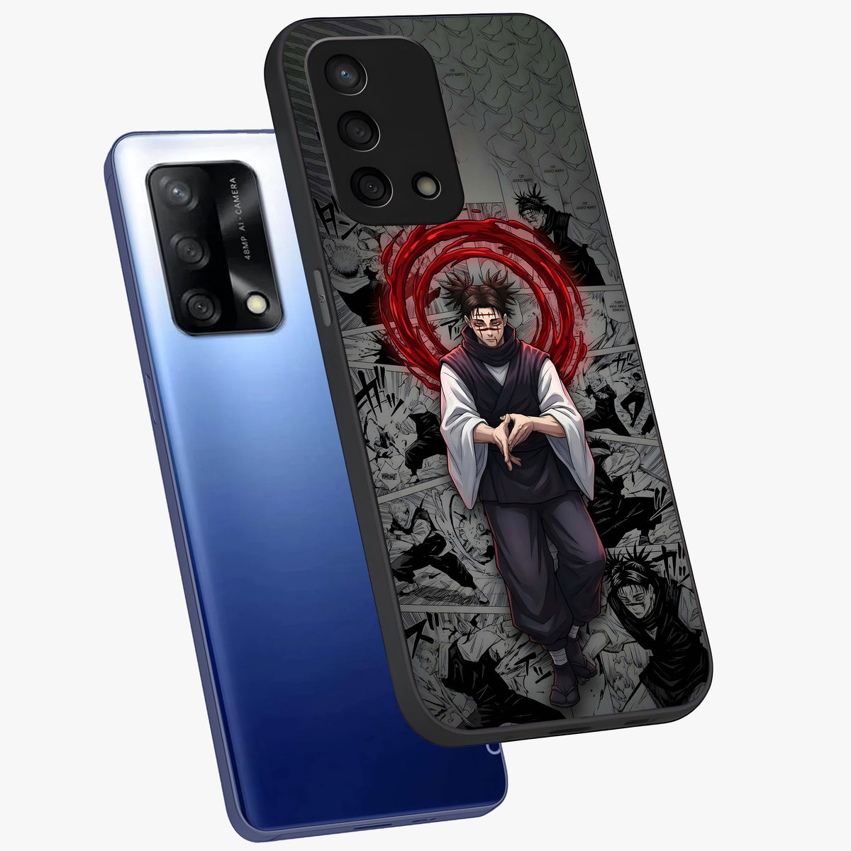 Cursed Ritual Ascension Glass Case displayed in angled mockup highlighting mystical ritual illustration with supernatural aesthetic.