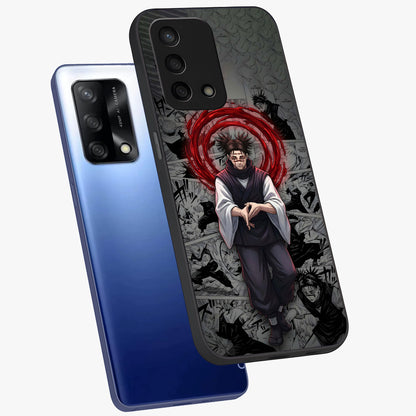 Cursed Ritual Ascension Glass Case displayed in angled mockup highlighting mystical ritual illustration with supernatural aesthetic.