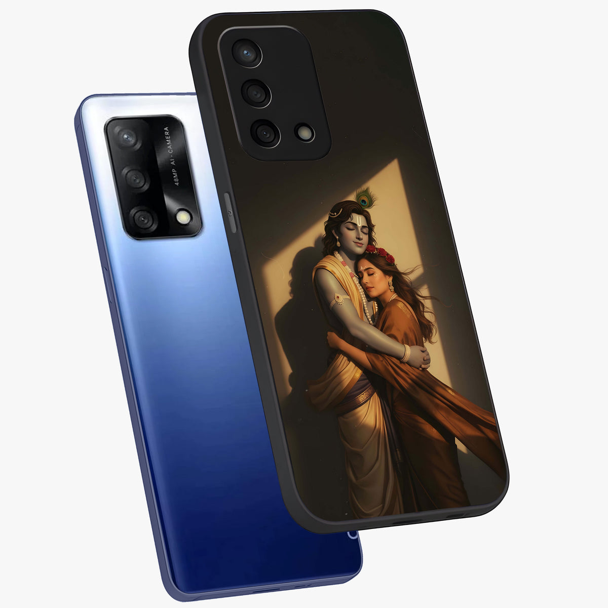 Divine Eternal Love Glass Case displayed in angled mockup highlighting elegant divine inspired design with peaceful aesthetic.