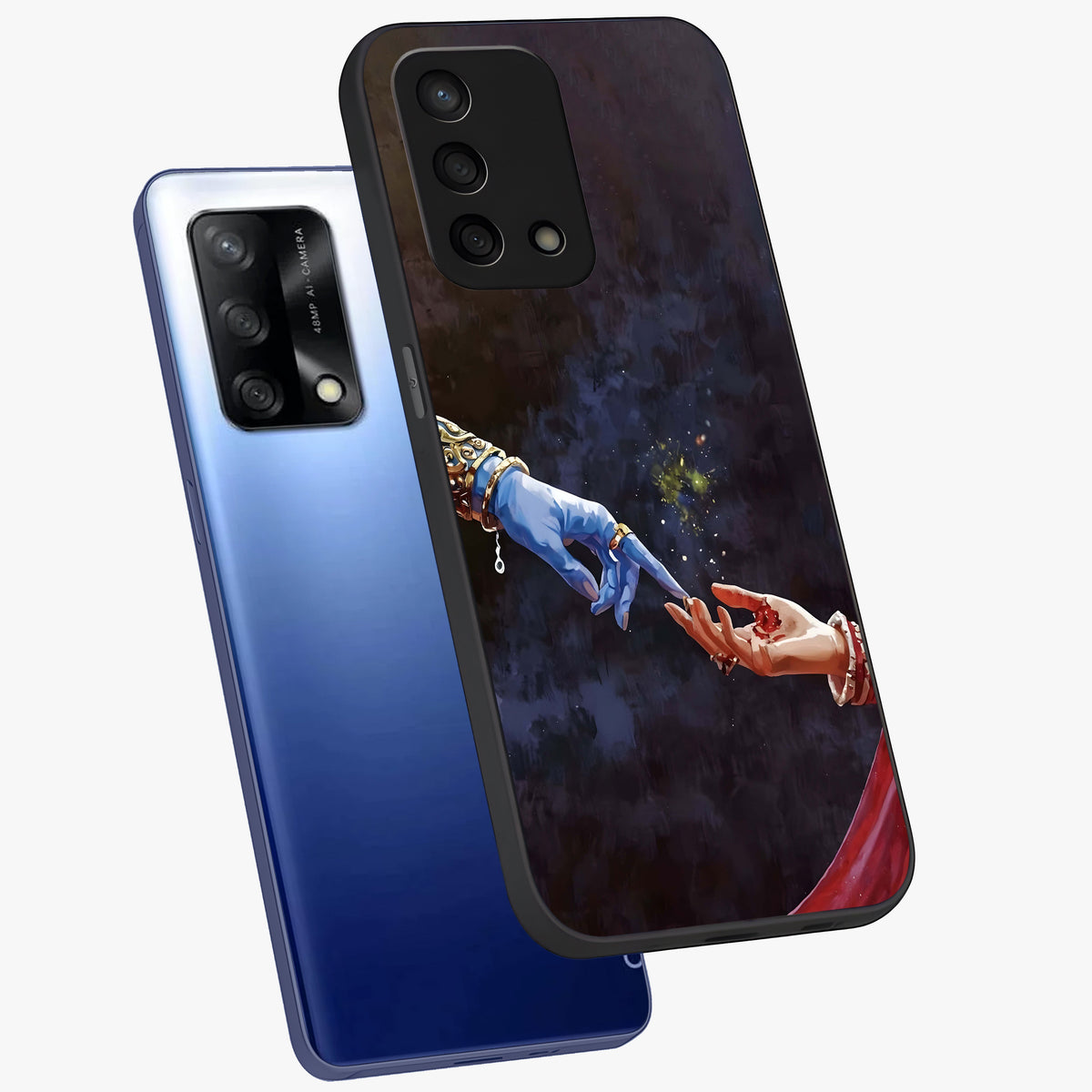 Divine Touch Eternal Glass Case displayed in angled mockup highlighting elegant divine inspired design with calm aesthetic style.