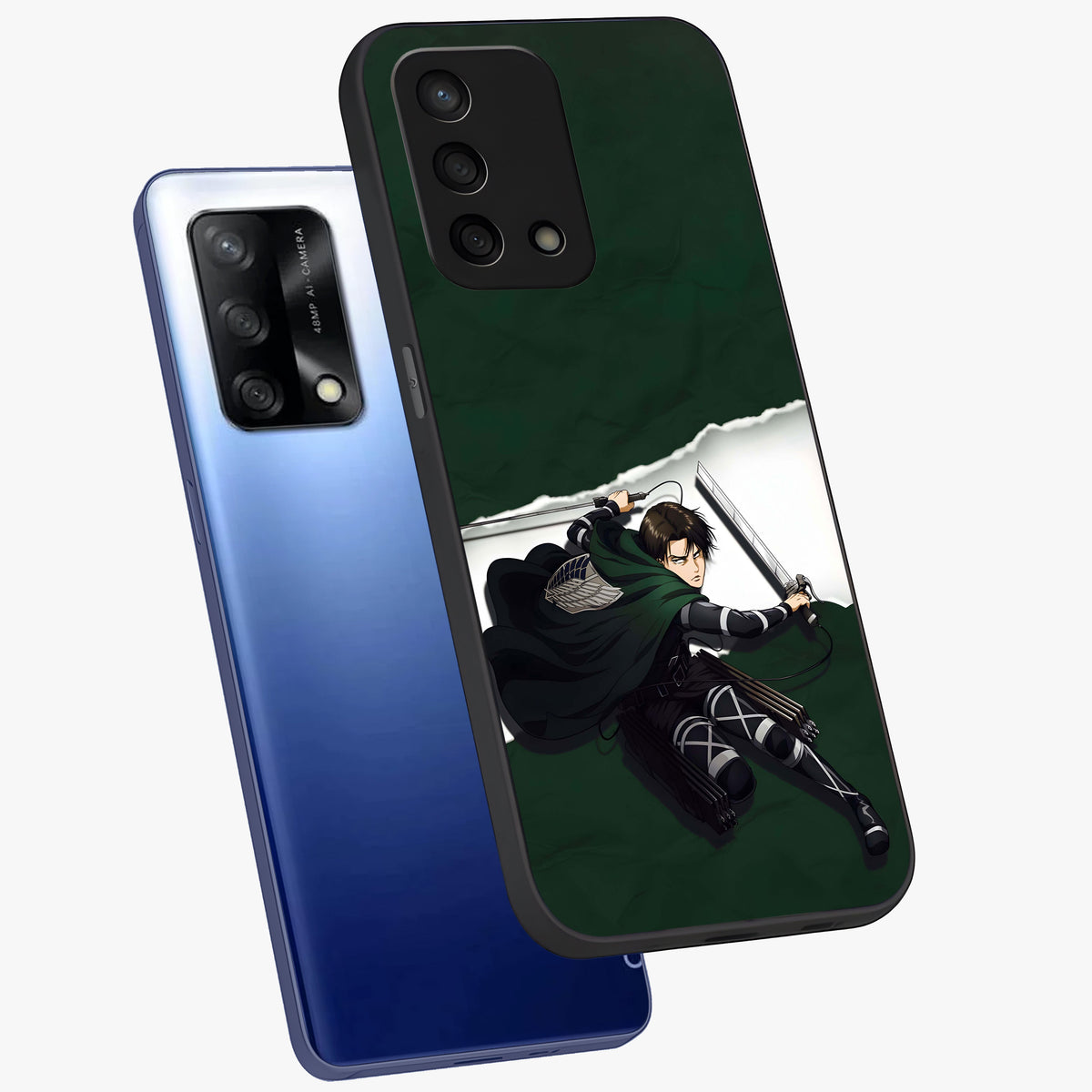 Emerald War Vanguard Glass Case displayed in angled mockup highlighting intense battle inspired design with emerald tone aesthetic.