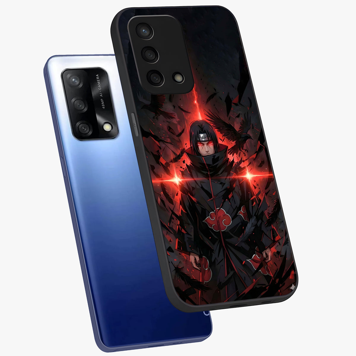 Focused Blade Discipline Glass Case displayed in angled mockup highlighting clean minimal text artwork with modern aesthetic style.