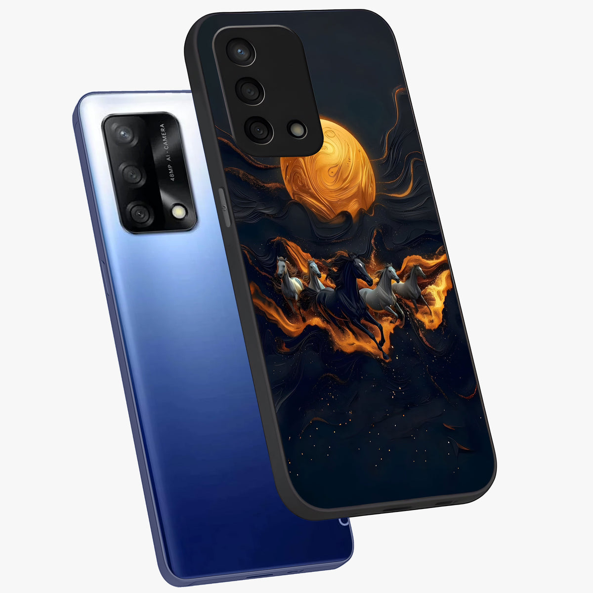 Golden Royal Heritage Glass Case displayed in angled mockup highlighting luxurious heritage design with golden aesthetic style.