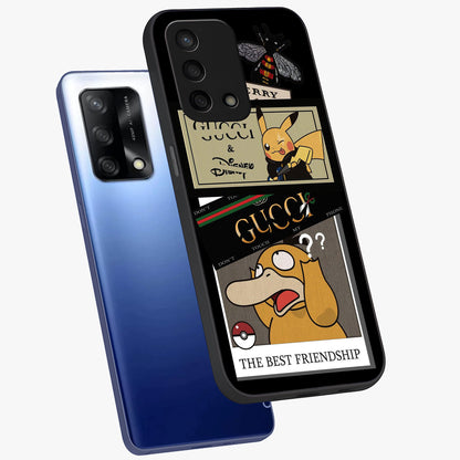 Gucci Play Mashup Glass Case displayed in angled mockup highlighting stylish fashion mashup design with bold aesthetic.