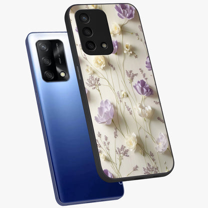 Lilac Breeze Harmony Glass Case displayed in angled mockup highlighting calm lilac breeze design with soothing aesthetic style.