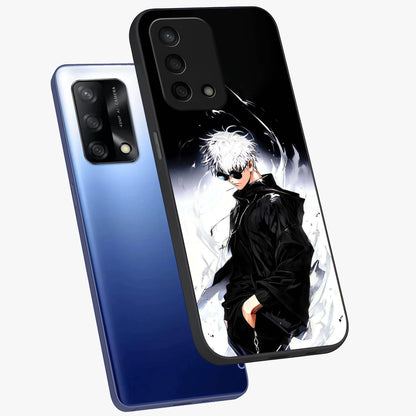 Limitless Shadow King Glass Case displayed in angled mockup highlighting dramatic dark hero design with intense aesthetic.