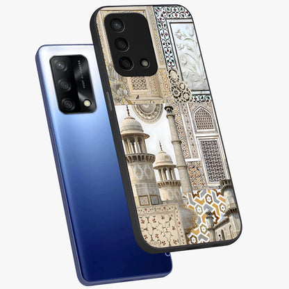 Mughal Marble Legacy Glass Case displayed in angled mockup highlighting elegant heritage marble artwork with royal aesthetic.