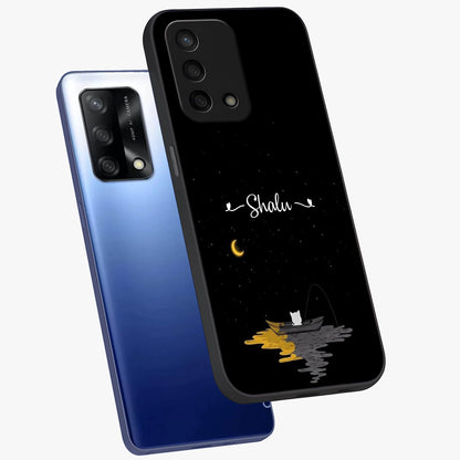 Silent Night Row Glass Case displayed in angled mockup highlighting peaceful evening design with dreamy night aesthetic.
