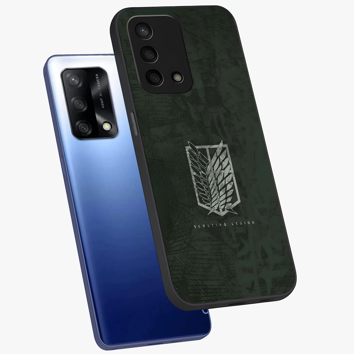 Wings Of Freedom Glass Case displayed in angled mockup highlighting graceful wing design with inspirational aesthetic.