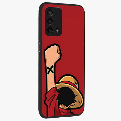 Luffy X Spirit Glass Case upright view showcasing striking anime artwork with adventurous character theme.