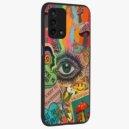 Mystic Eye Wonderland Glass Case upright view showcasing symbolic eye artwork with mysterious fantasy theme.