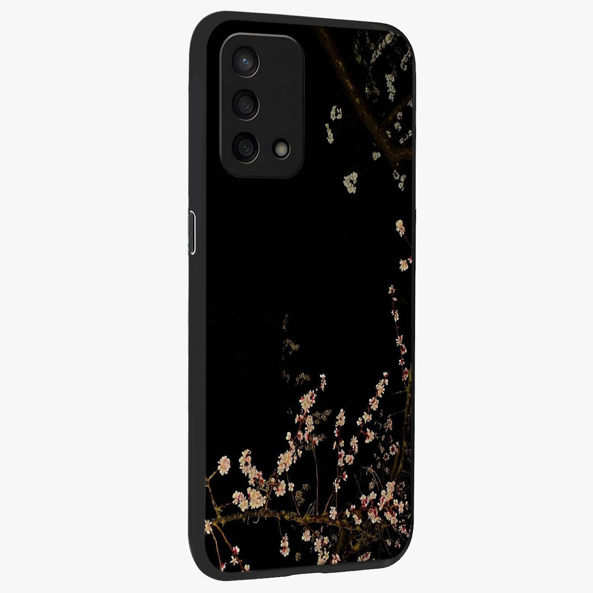Petal Moon Light With Custom Name Glass Case upright view showcasing elegant floral moon artwork with personalized aesthetic.
