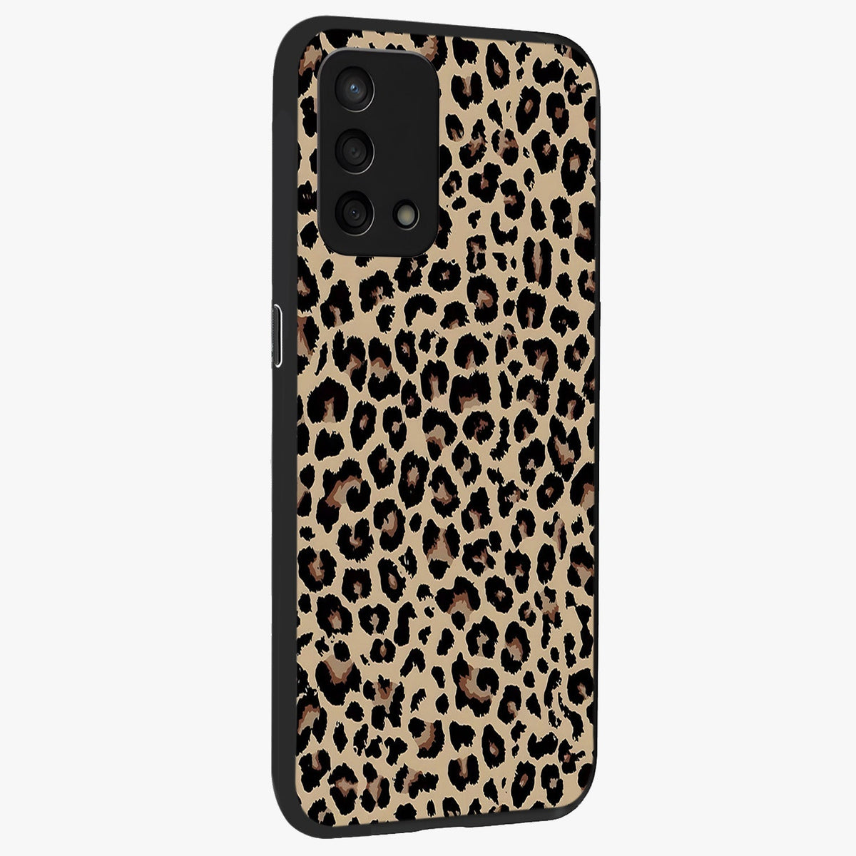 Savage Chic Pattern Glass Case upright view showcasing trendy decorative artwork with edgy fashion theme.