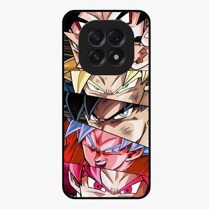 Anime Character Glass Case showing flat back view with vibrant anime artwork and glossy glass finish.