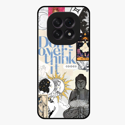 Ethereal Thoughts Glass Case showing flat back view with dreamy artistic artwork and glossy glass finish.