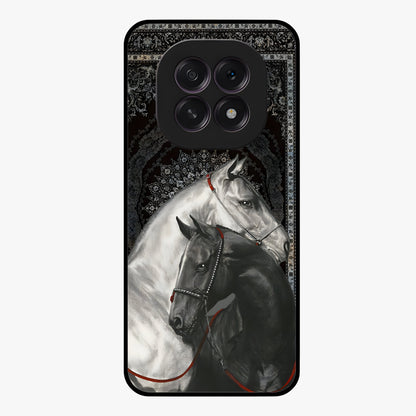 Majestic Ride Legacy Glass Case showing flat back view with powerful automotive inspired artwork and glossy glass finish.