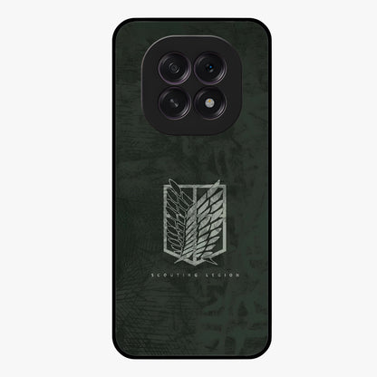 Wings Of Freedom Glass Case showing flat back view with symbolic wings artwork and glossy glass finish.