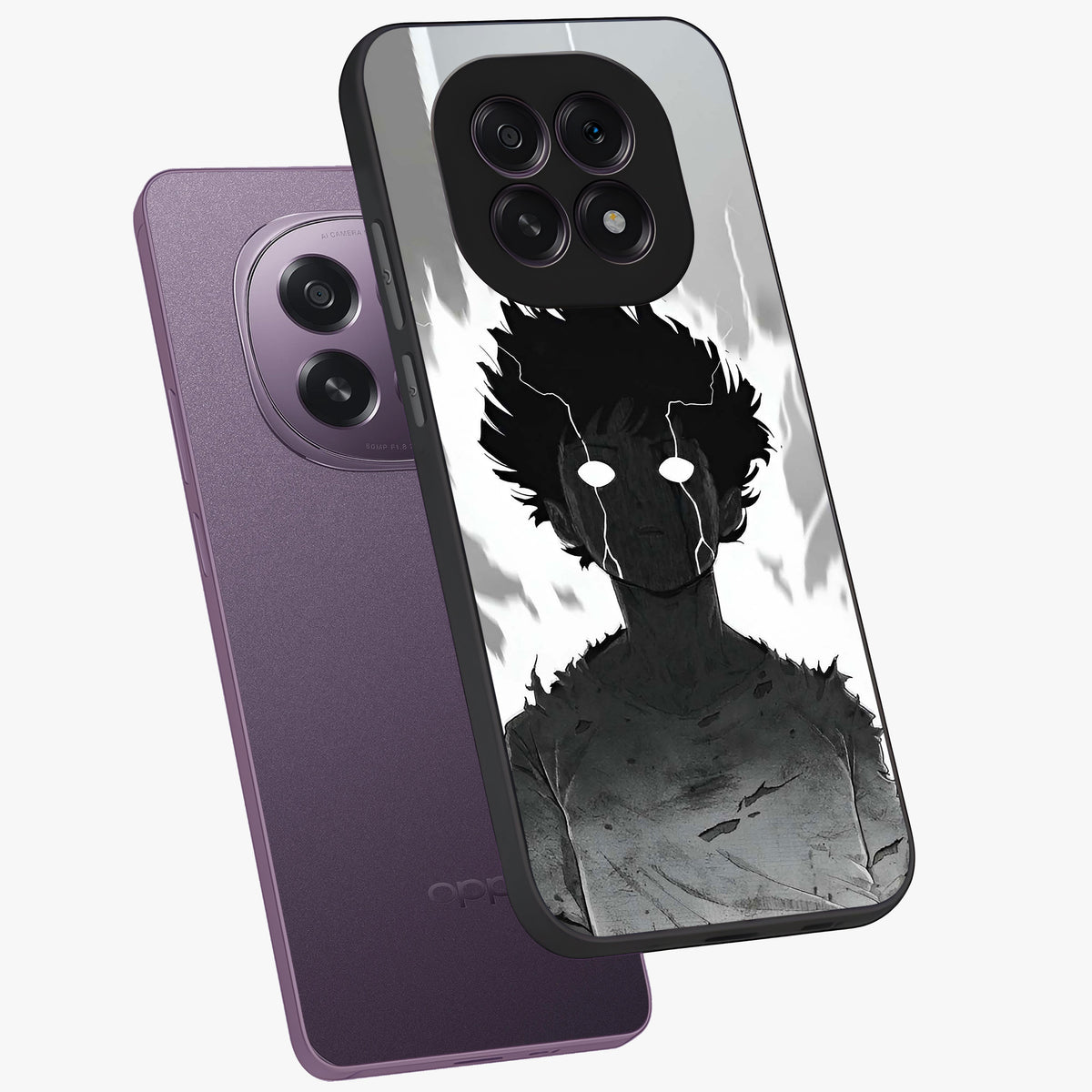 Awakened Inner Rage Glass Case displayed in angled mockup highlighting powerful graphic design and bold artistic theme.