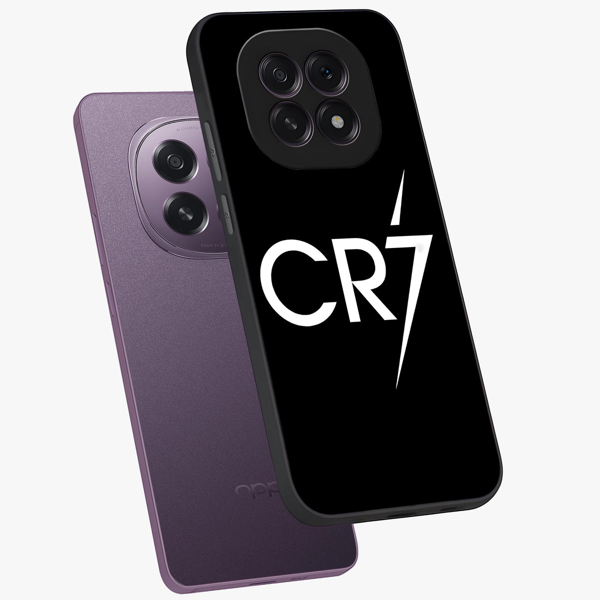 Cr7 Elite Strike Glass Case displayed in angled mockup highlighting powerful sports graphic with bold athletic theme.