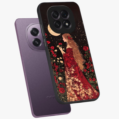 Crimson Dreams Glass Case displayed in angled mockup highlighting soft crimson aesthetic design with artistic theme.
