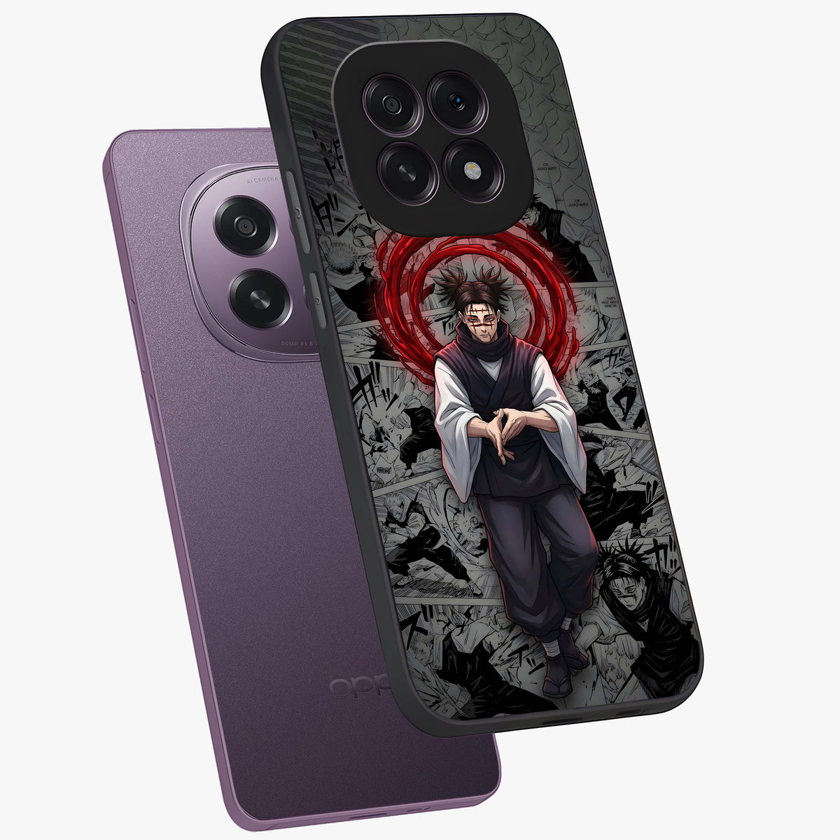 Cursed Ritual Ascension Glass Case displayed in angled mockup highlighting mystical ritual illustration with supernatural aesthetic.