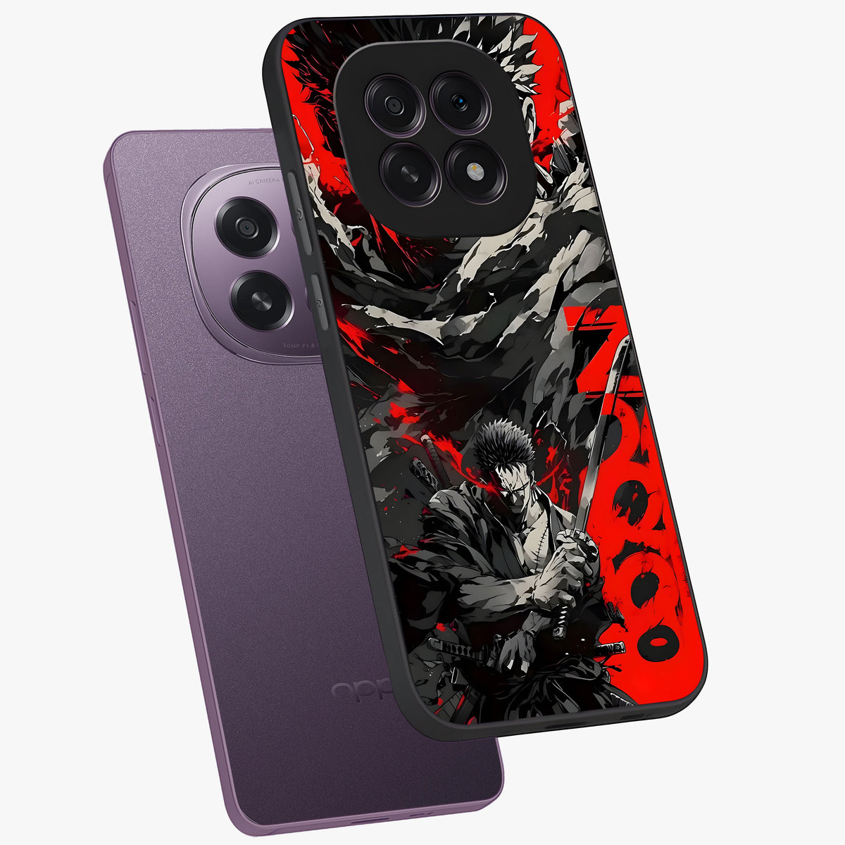 Demon Sword Resolve Glass Case displayed in angled mockup highlighting powerful demon sword illustration with dark fantasy aesthetic.