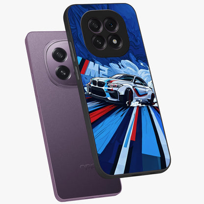 Drift Power Rush Glass Case displayed in angled mockup highlighting powerful drift car design with sporty aesthetic style.