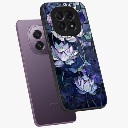 Gloss Petal Rush Glass Case displayed in angled mockup highlighting vibrant petal design with elegant floral aesthetic.
