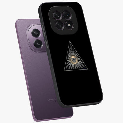 Illuminati Evil Glass Case displayed in angled mockup highlighting dark occult inspired design with bold aesthetic style.