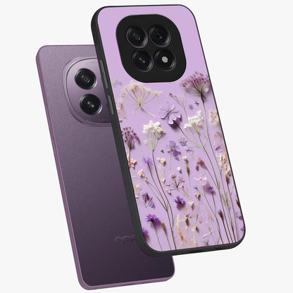 Lavender Blossom Dream Glass Case displayed in angled mockup highlighting dreamy lavender flower design with calming aesthetic style.