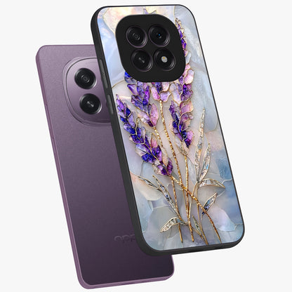Lavender Dream Glow Glass Case displayed in angled mockup highlighting dreamy purple glow design with soft artistic style.