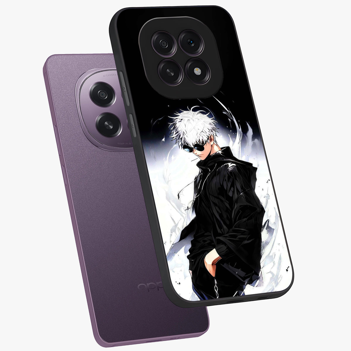 Limitless Shadow King Glass Case displayed in angled mockup highlighting dramatic dark hero design with intense aesthetic.