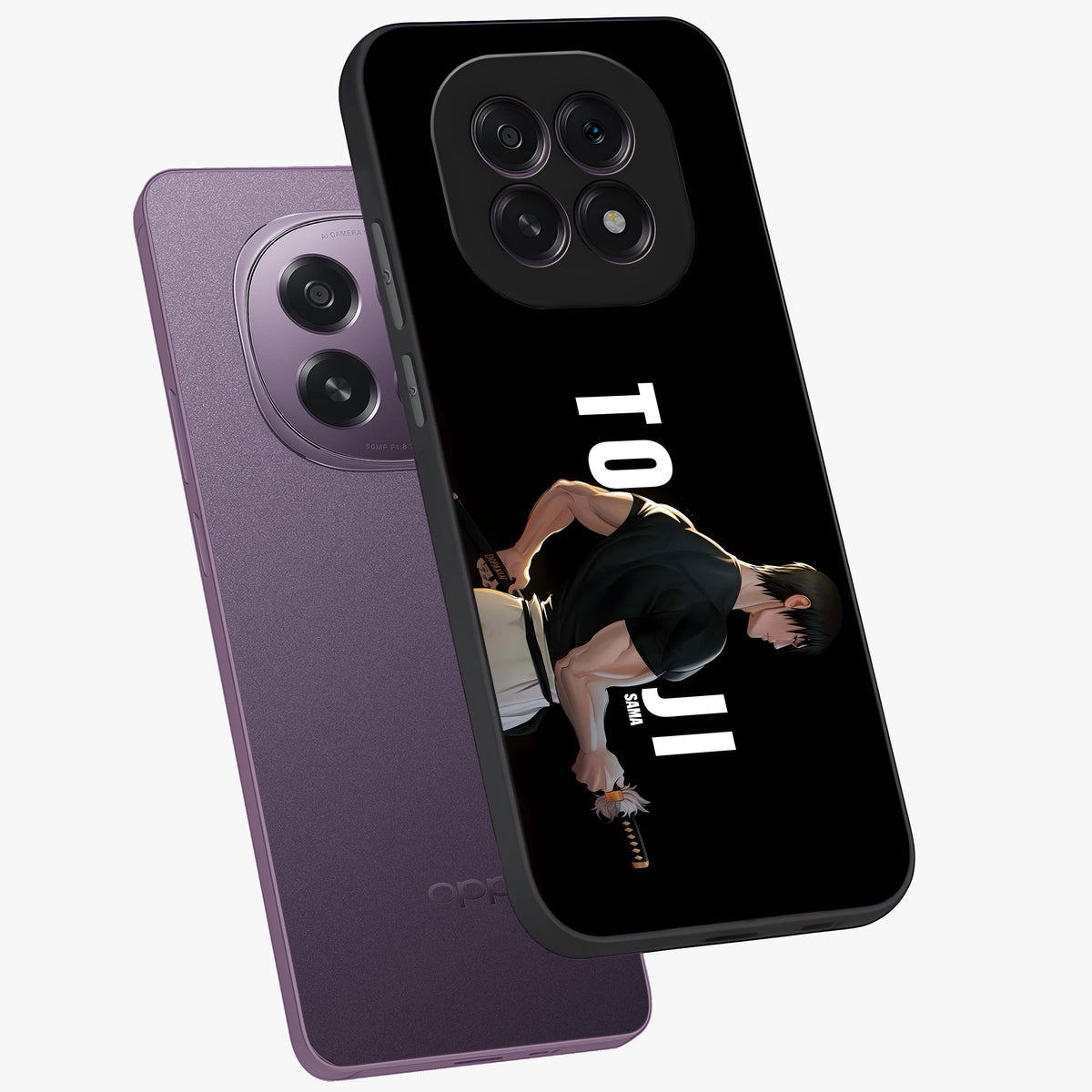 Midnight Blade Resolve Glass Case displayed in angled mockup highlighting powerful blade illustration with dramatic dark aesthetic.