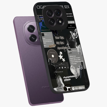 Midnight Love Echo Glass Case displayed in angled mockup highlighting elegant love inspired design with deep aesthetic style.