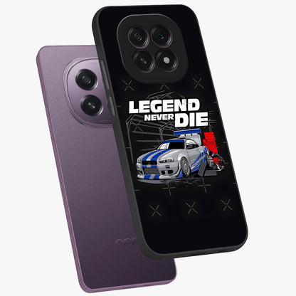 Midnight Racing Legacy Glass Case displayed in angled mockup highlighting dynamic automotive design with bold midnight aesthetic.