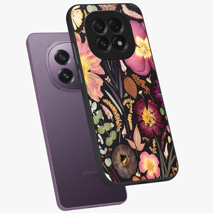 Petal Dream Tapestry Glass Case displayed in angled mockup highlighting decorative petal pattern with elegant botanical aesthetic.