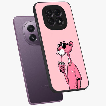 Pink Panther Glass Case displayed in angled mockup highlighting playful cartoon character design with vibrant pink aesthetic.