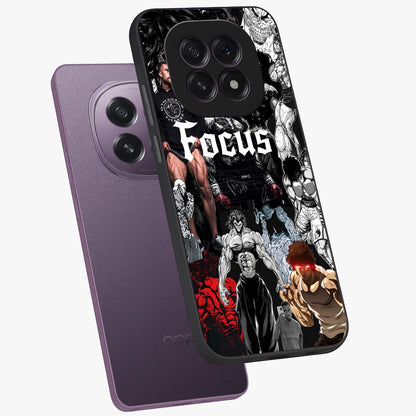 Relentless Power Focus Glass Case displayed in angled mockup highlighting bold statement design with modern aesthetic style.