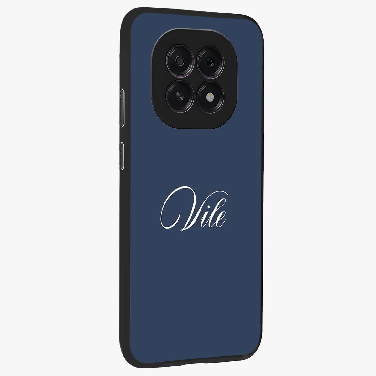 Blue Vintage Floral Pattern Glass Case displayed in angled mockup highlighting classic blue floral pattern and retro aesthetic design.