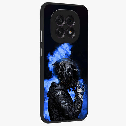 Cyber Sentinel Protocol Glass Case upright view showcasing advanced cyber sentinel artwork with futuristic tech theme.