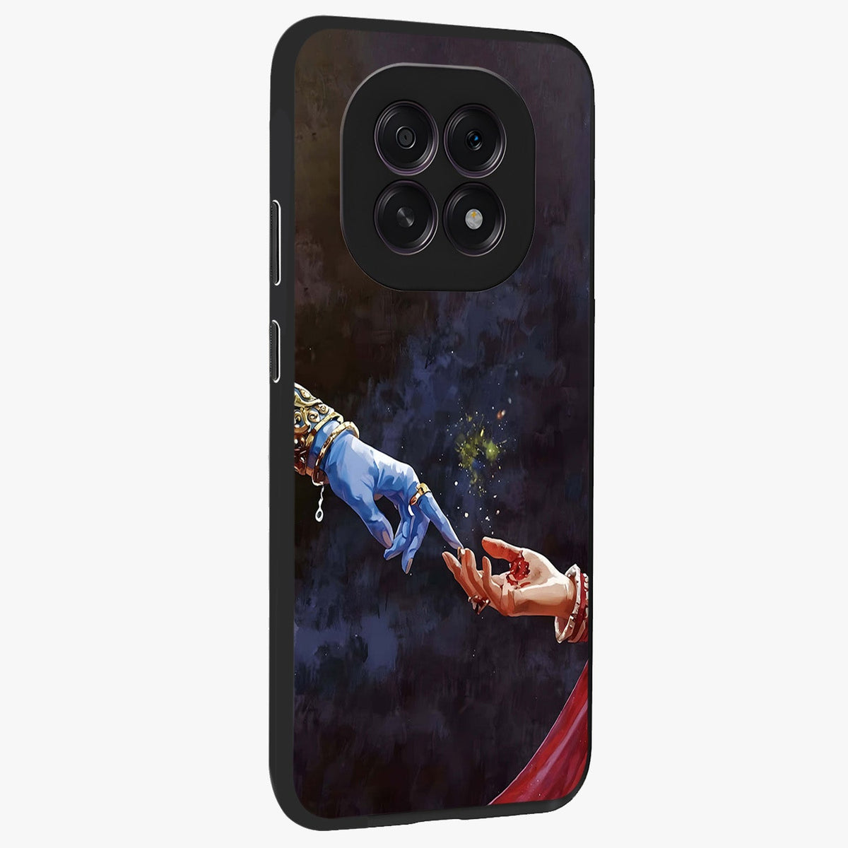 Divine Touch Eternal Glass Case upright view showcasing peaceful spiritual artwork with eternal divine theme.