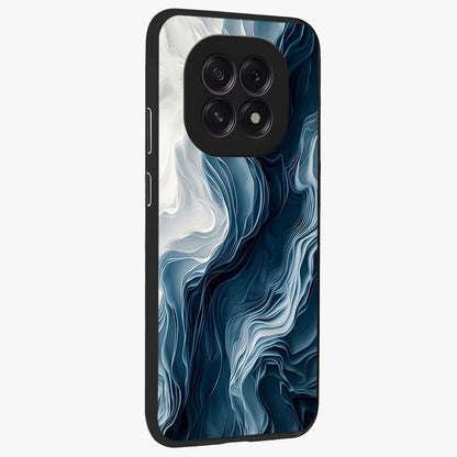Ethereal Paper Marble Glass Case upright view showcasing smooth marble artwork with refined minimalist theme.