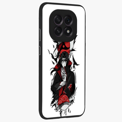 Itachi Limited Edition Naruto Anime Glass Case upright view showcasing intense anime artwork with powerful character theme.