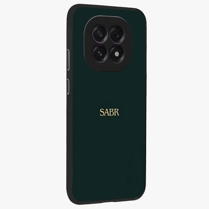 Sabr Minimal Patience Glass Case upright view showcasing calm minimalist artwork with motivational patience theme.