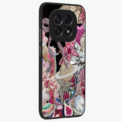 Starlit Jewel Dream Glass Case upright view showcasing radiant star inspired artwork with magical night theme.