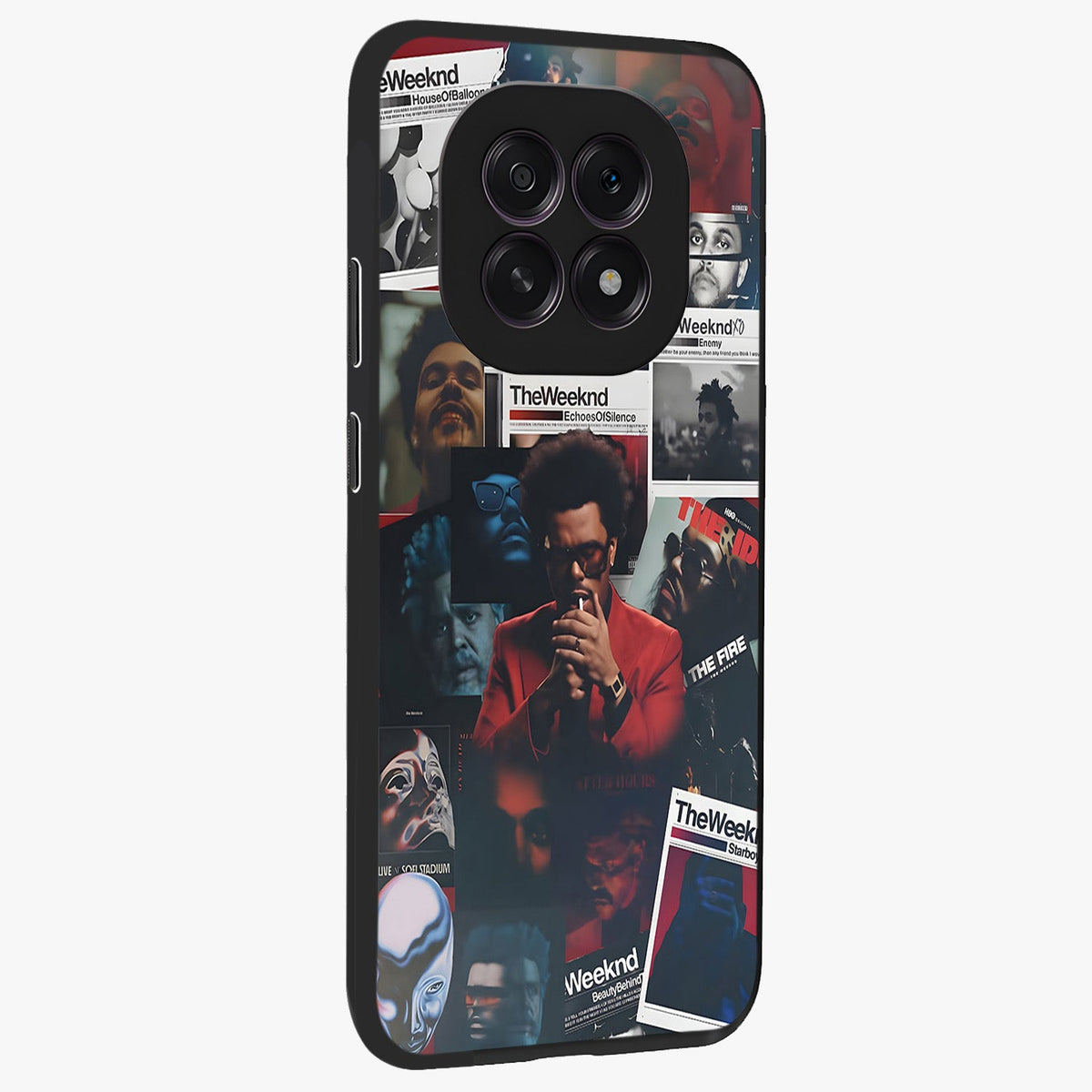 The Weeknd Glass Case upright view showcasing bold music themed artwork with contemporary artistic style.