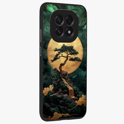 Zen Moon Rise Glass Case upright view showcasing serene moon artwork with tranquil night theme.