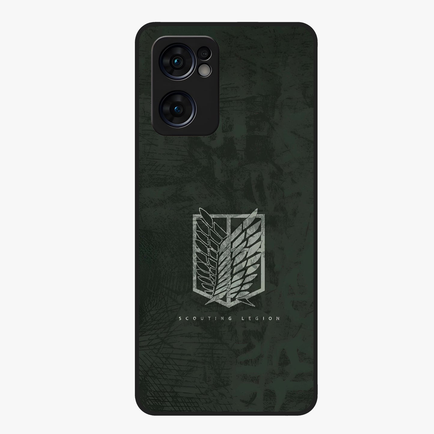 Wings Of Freedom Glass Case showing flat back view with symbolic wings artwork and glossy glass finish.