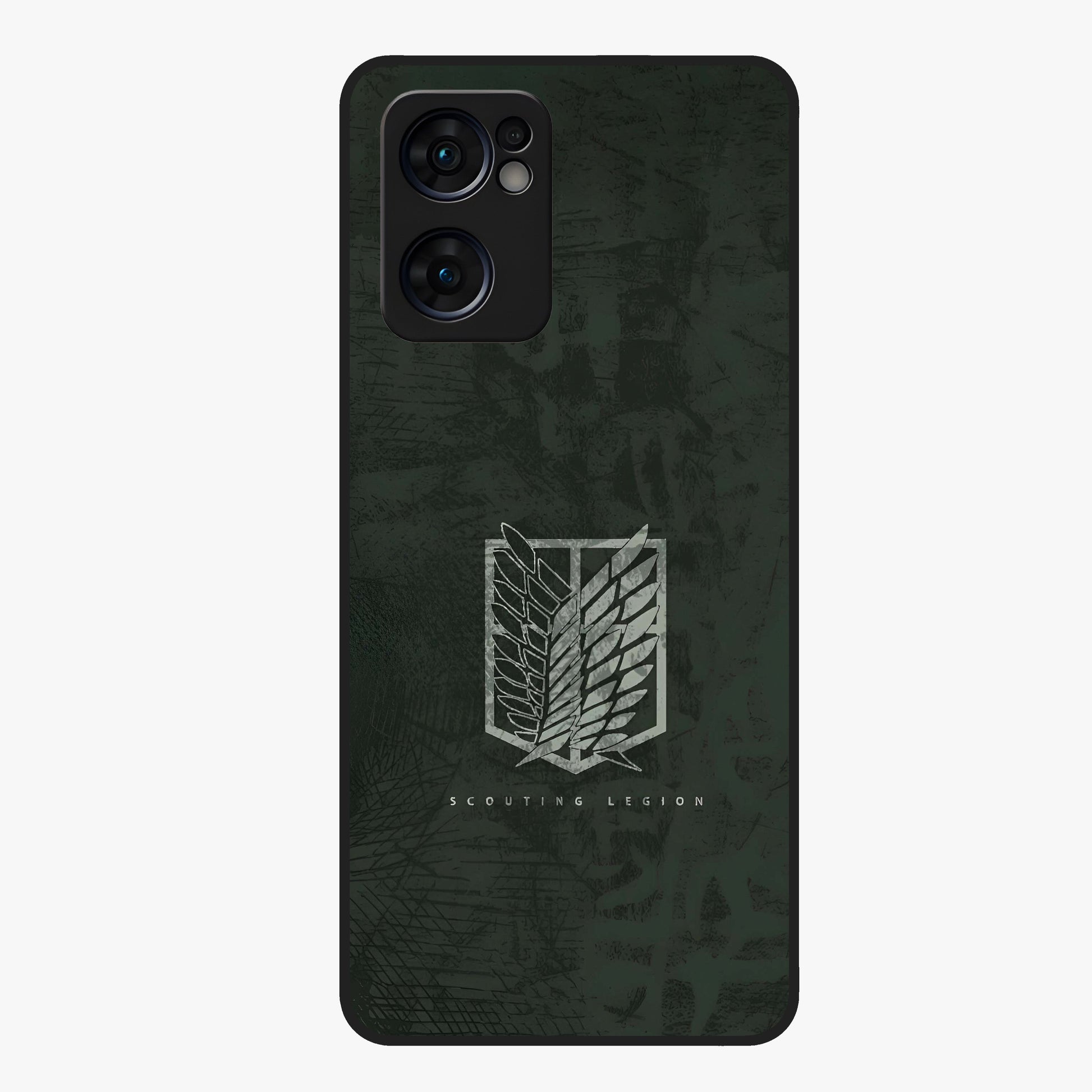 Wings Of Freedom Glass Case showing flat back view with symbolic wings artwork and glossy glass finish.