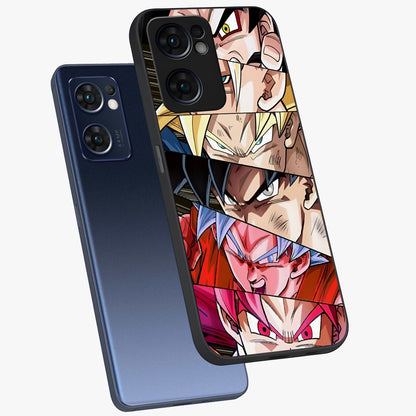 Anime Character Glass Case displayed in angled mockup highlighting colorful anime character illustration.